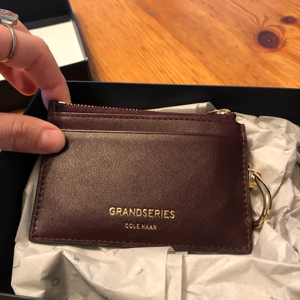 Cole Haan grandseries card case and coin purse